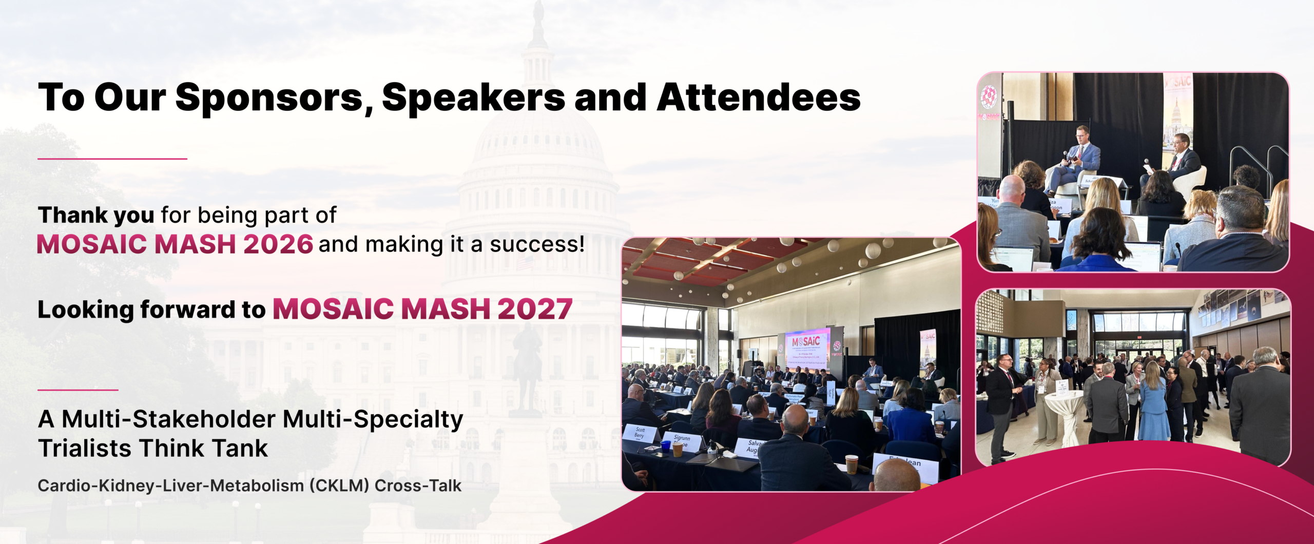 Thank you to our sponsors, speakers and attendees of MOSAIC MASH 2026 – photos from the event