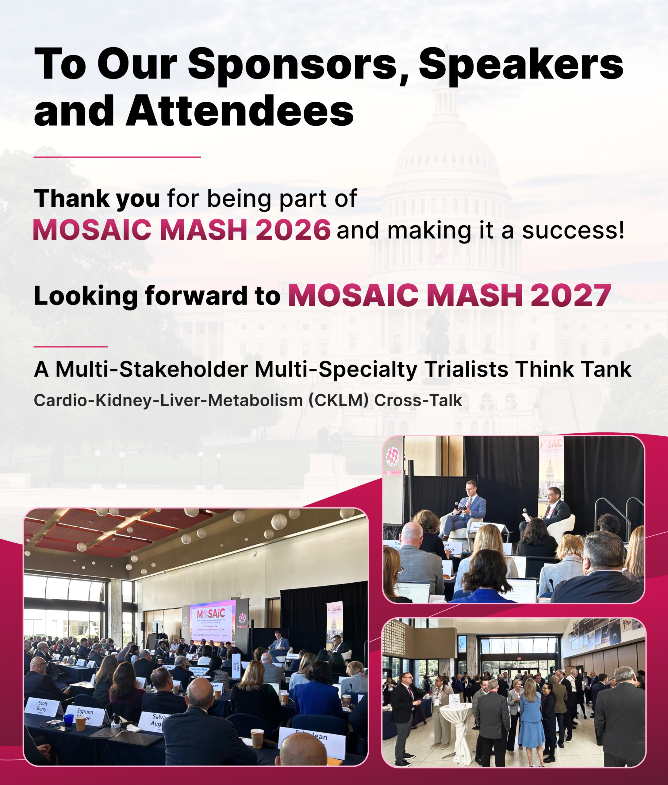 Thank you to our sponsors, speakers and attendees of MOSAIC MASH 2026 – photos from the event